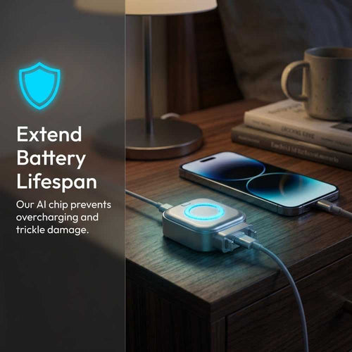 AI Smart Auto-Stop Charging Adapter